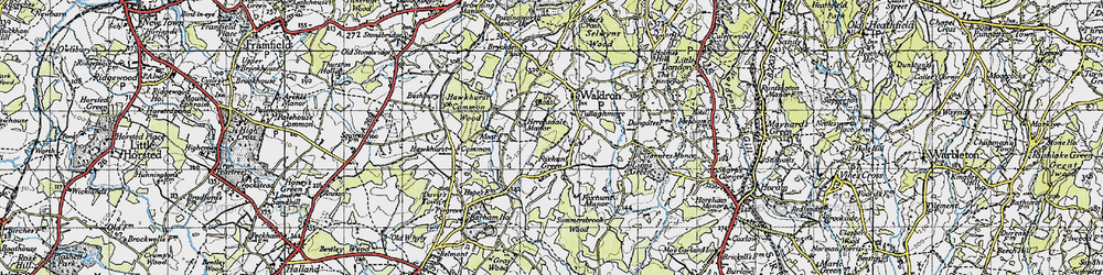 Old map of Foxhunt Green in 1940