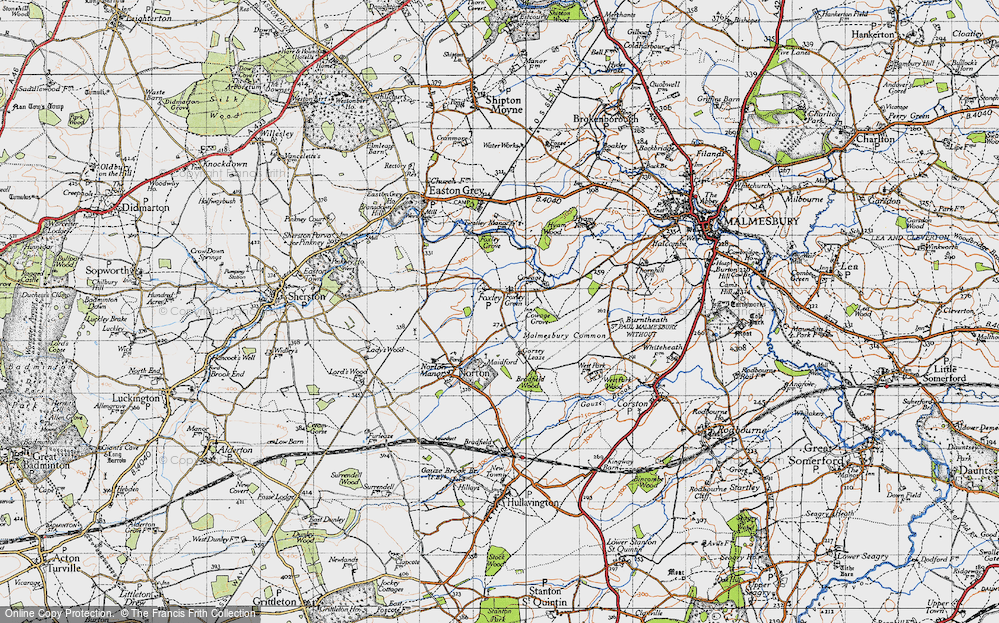 Old Map of Foxley, 1946 in 1946