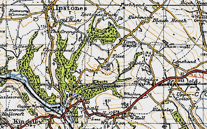 Old map of Blackbank Wood in 1946