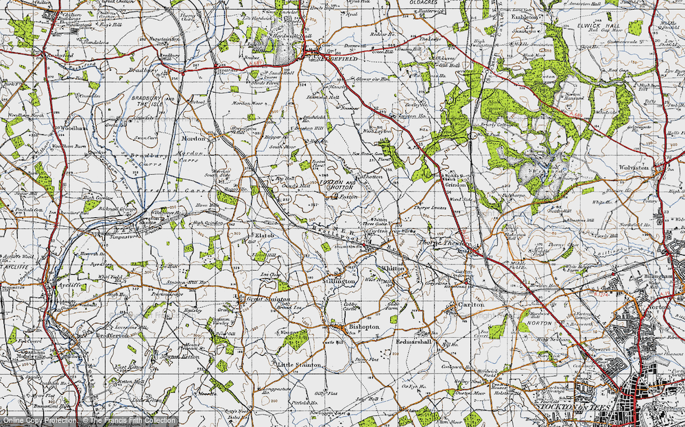 Old Map of Foxton, 1947 in 1947