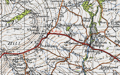 Old map of Foxwood in 1947