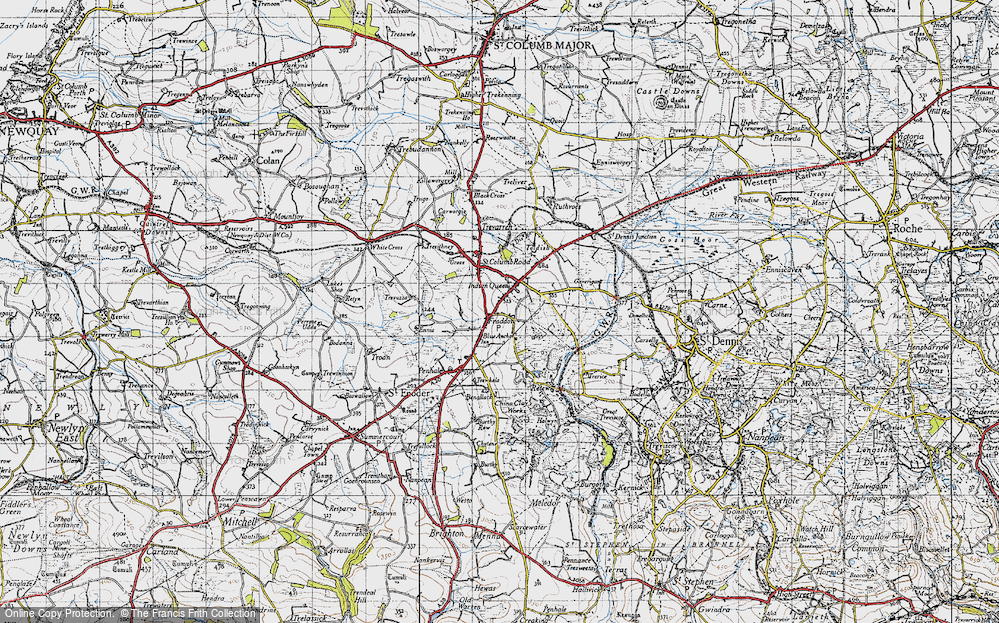 Old Maps of Fraddon, Cornwall - Francis Frith