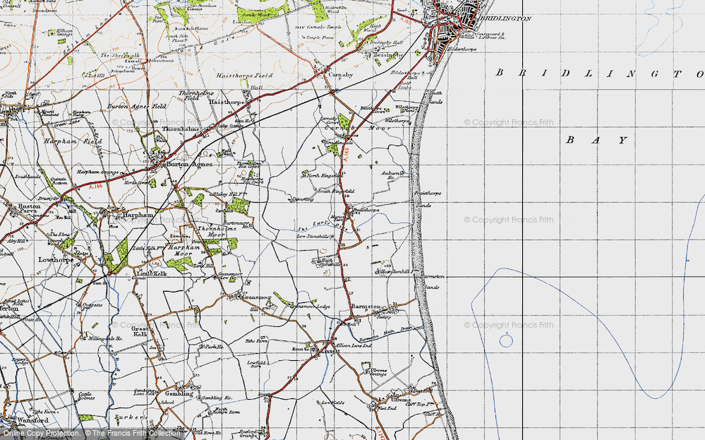 Old Map of Fraisthorpe, 1947 in 1947
