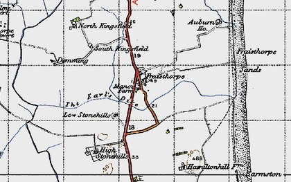 Old map of Fraisthorpe in 1947