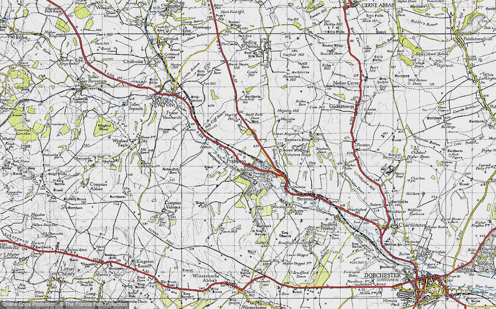Old Map of Frampton, 1945 in 1945