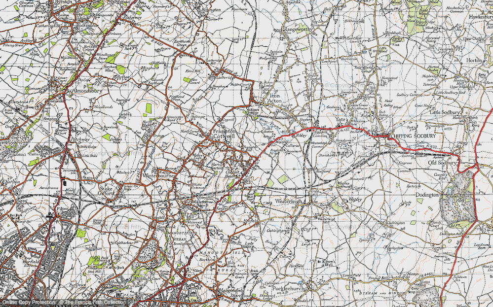 Old Map of Frampton End, 1946 in 1946