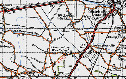 Old map of Frampton West End in 1946