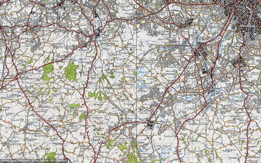 Old Map of Frankley Green, 1947 in 1947