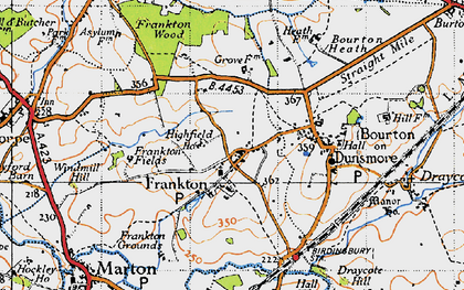 Old map of Frankton in 1946