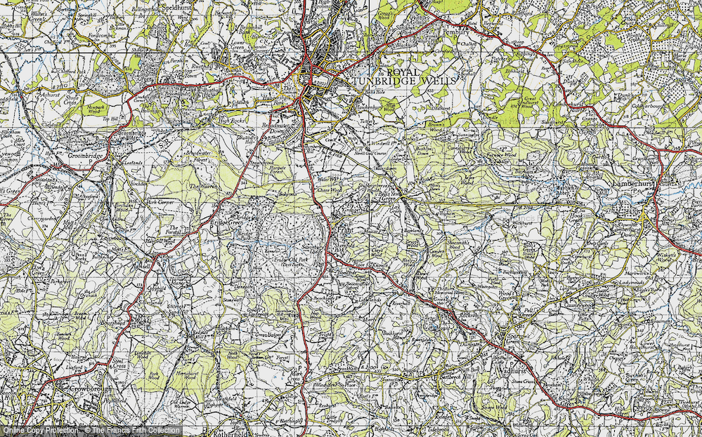 Old Map of Frant, 1946 in 1946