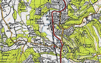 Old map of Fredley in 1940