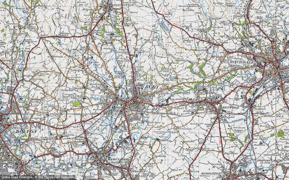 Old Map of Free Town, 1947 in 1947