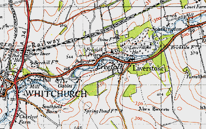 Old map of Freefolk in 1945