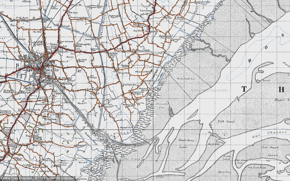 Old Map of Freiston Shore, 1946 in 1946