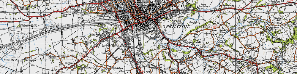 Old map of Frenchwood in 1947