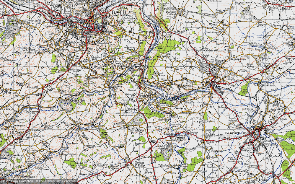 Old Map of Freshford, 1946 in 1946