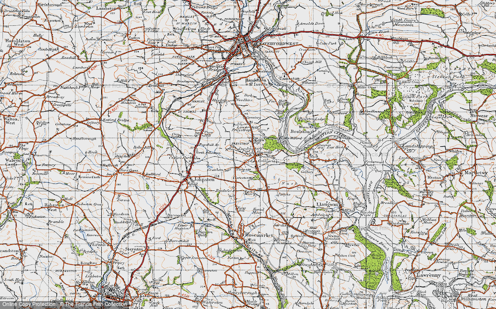 Old Map of Freystrop, 1946 in 1946