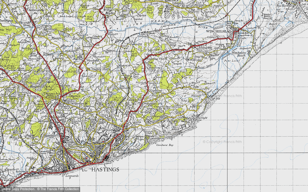 Old Map of Friar's Hill, 1940 in 1940