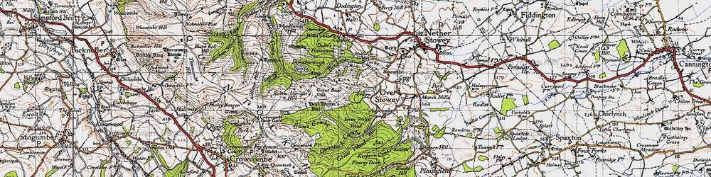 Old map of Friarn in 1946