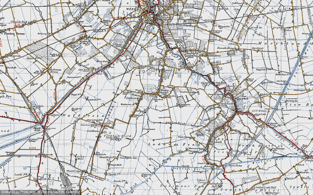 Old Map of Friday Bridge, 1946 in 1946