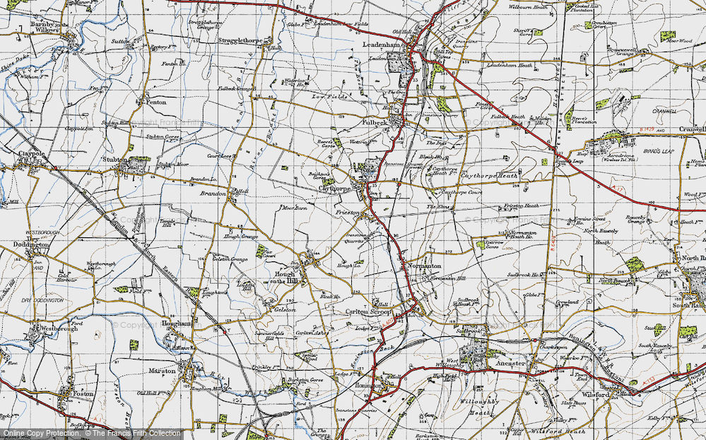 Old Map of Frieston, 1946 in 1946