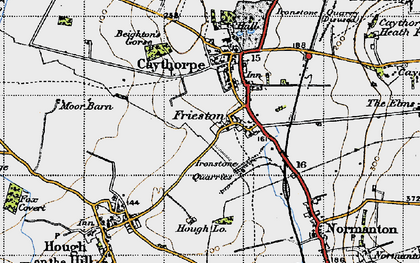 Old map of Frieston in 1946