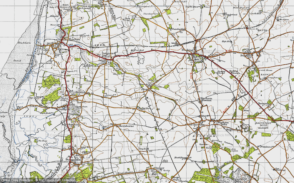 Old Map of Fring, 1946 in 1946