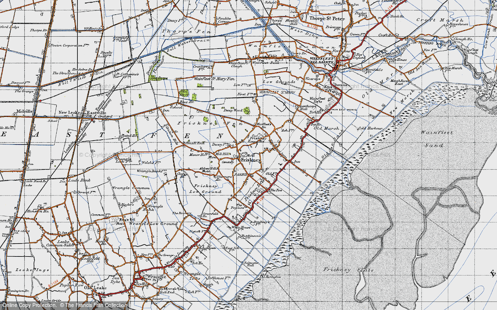 Old Map of Friskney, 1946 in 1946