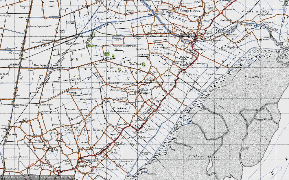 Historic Ordnance Survey Map of Friskney, 1946