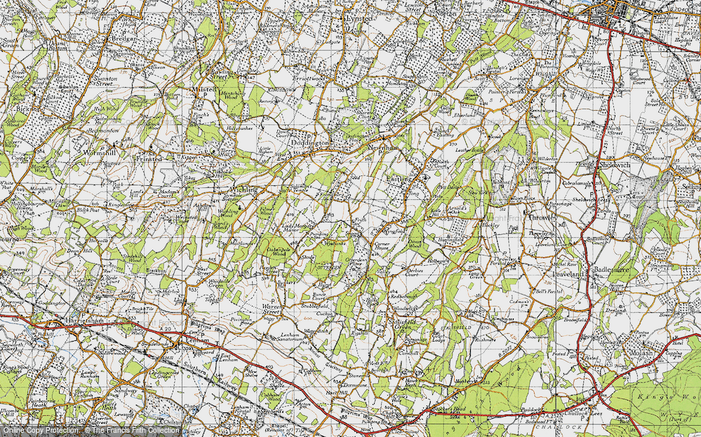 Old Map of Frith, 1946 in 1946