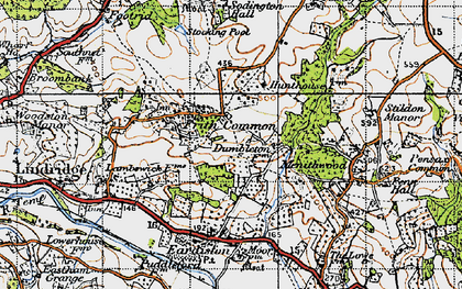 Old map of Frith Common in 1947