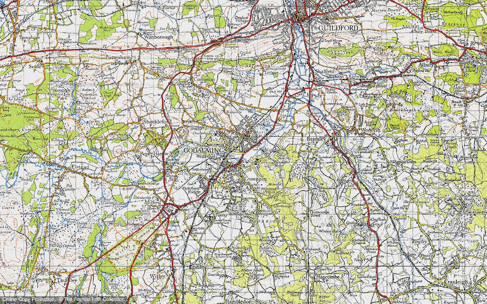 Old Map of Frith Hill, 1940 in 1940