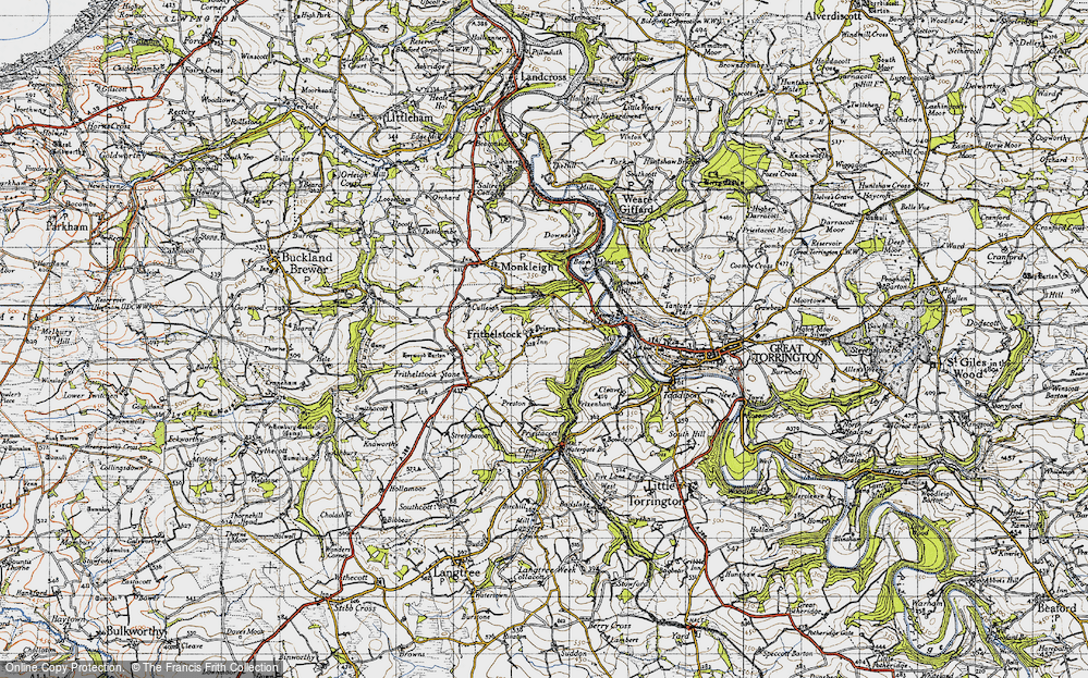Old Map of Frithelstock, 1946 in 1946