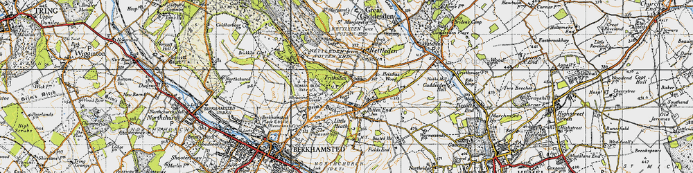 Old map of Frithsden in 1946