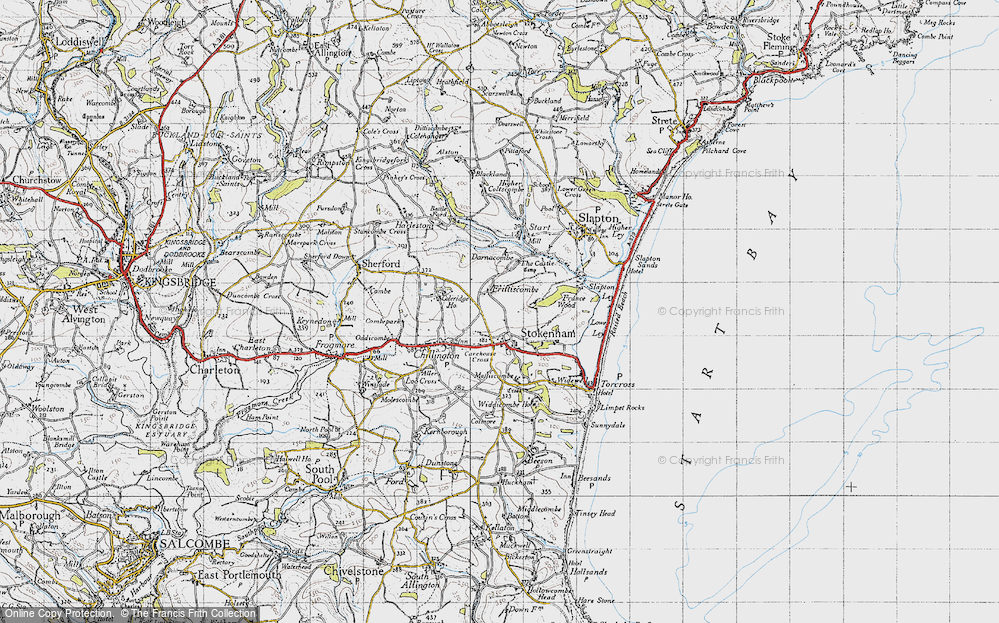 Old Map of Frittiscombe, 1946 in 1946