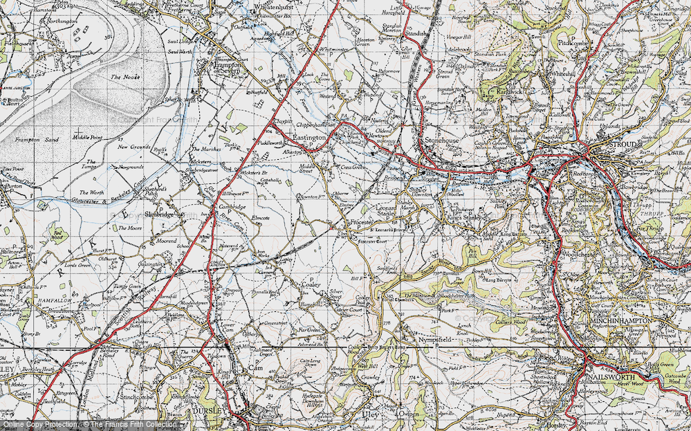Old Map of Frocester, 1946 in 1946