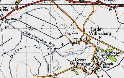 Old map of Frog End in 1946