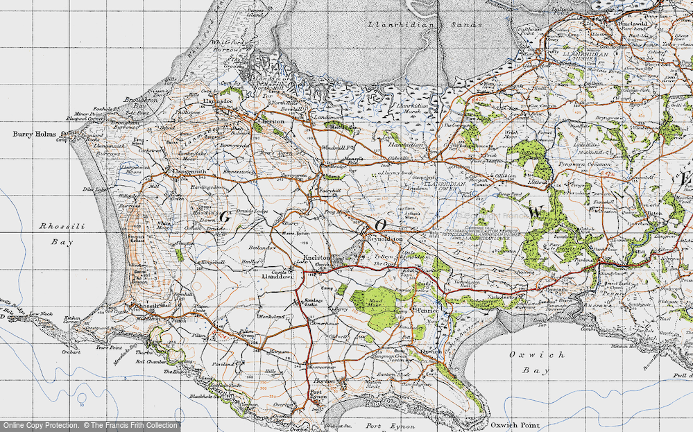 Old Map of Frog Moor, 1946 in 1946