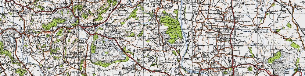 Old map of Frog Pool in 1947