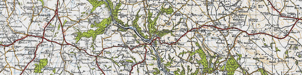 Old map of Froghall in 1946