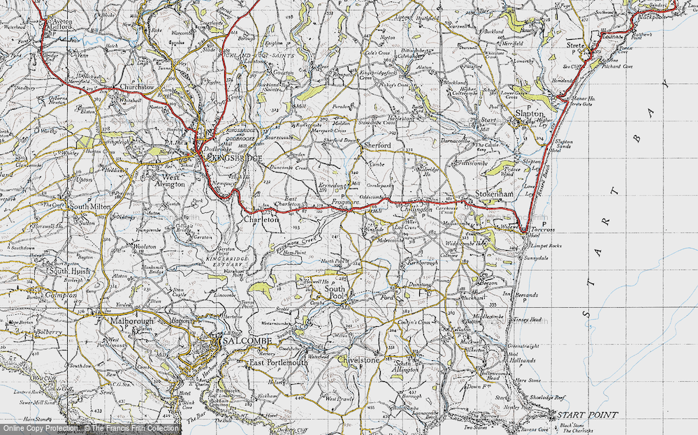 Old Map of Frogmore, 1946 in 1946