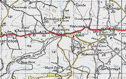 Old map of Frogmore in 1946