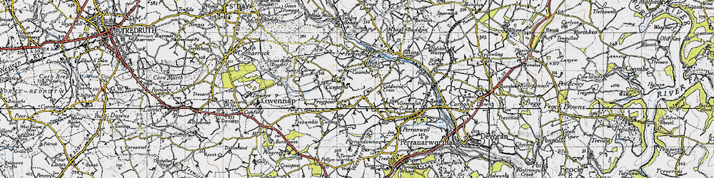 Old map of Frogpool in 1946