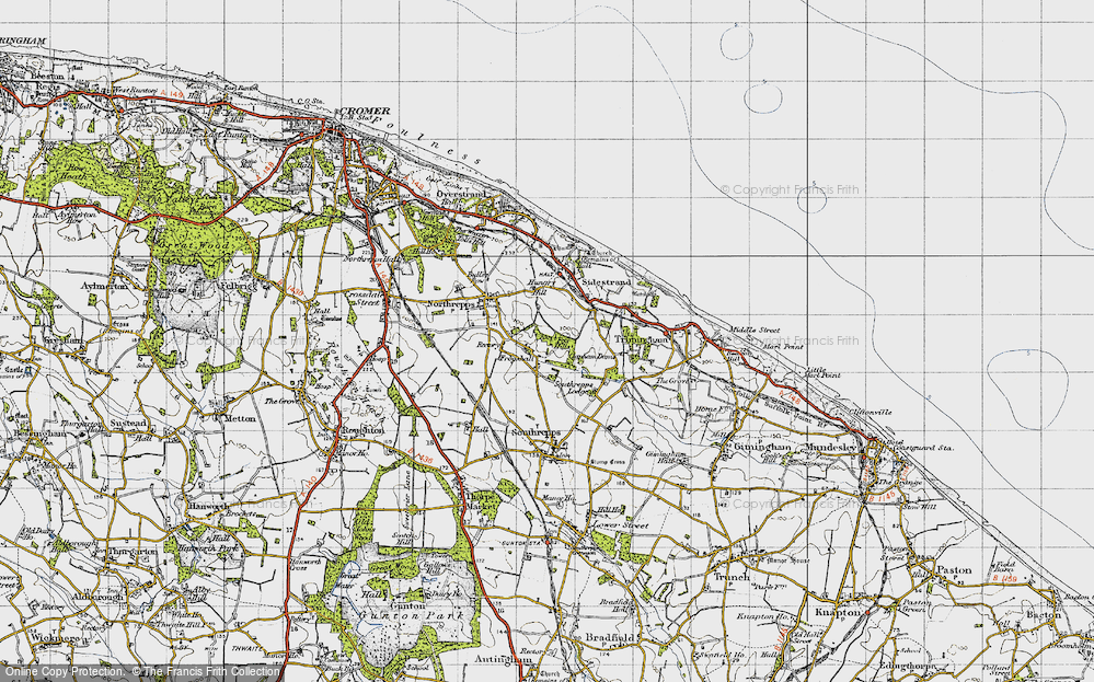 Old Map of Frogshall, 1945 in 1945