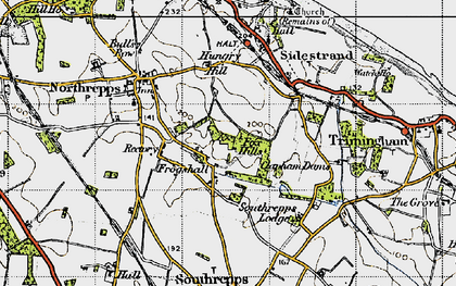 Old map of Frogshall in 1945