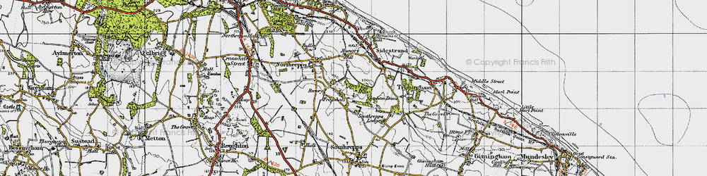 Old map of Frogshall in 1945