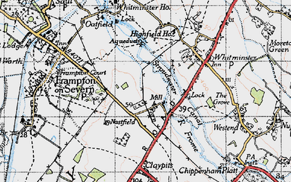 Old map of Fromebridge in 1946