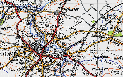 Old map of Fromefield in 1946
