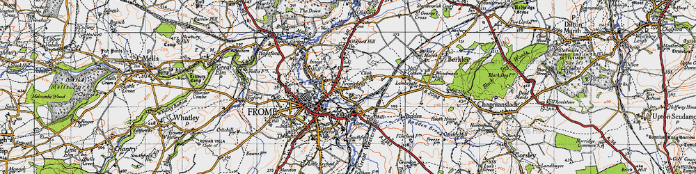 Old map of Fromefield in 1946