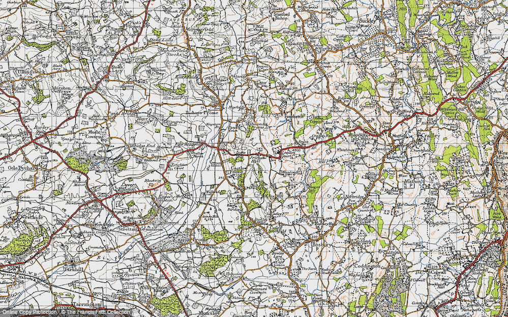 Old Map of Fromes Hill, 1947 in 1947